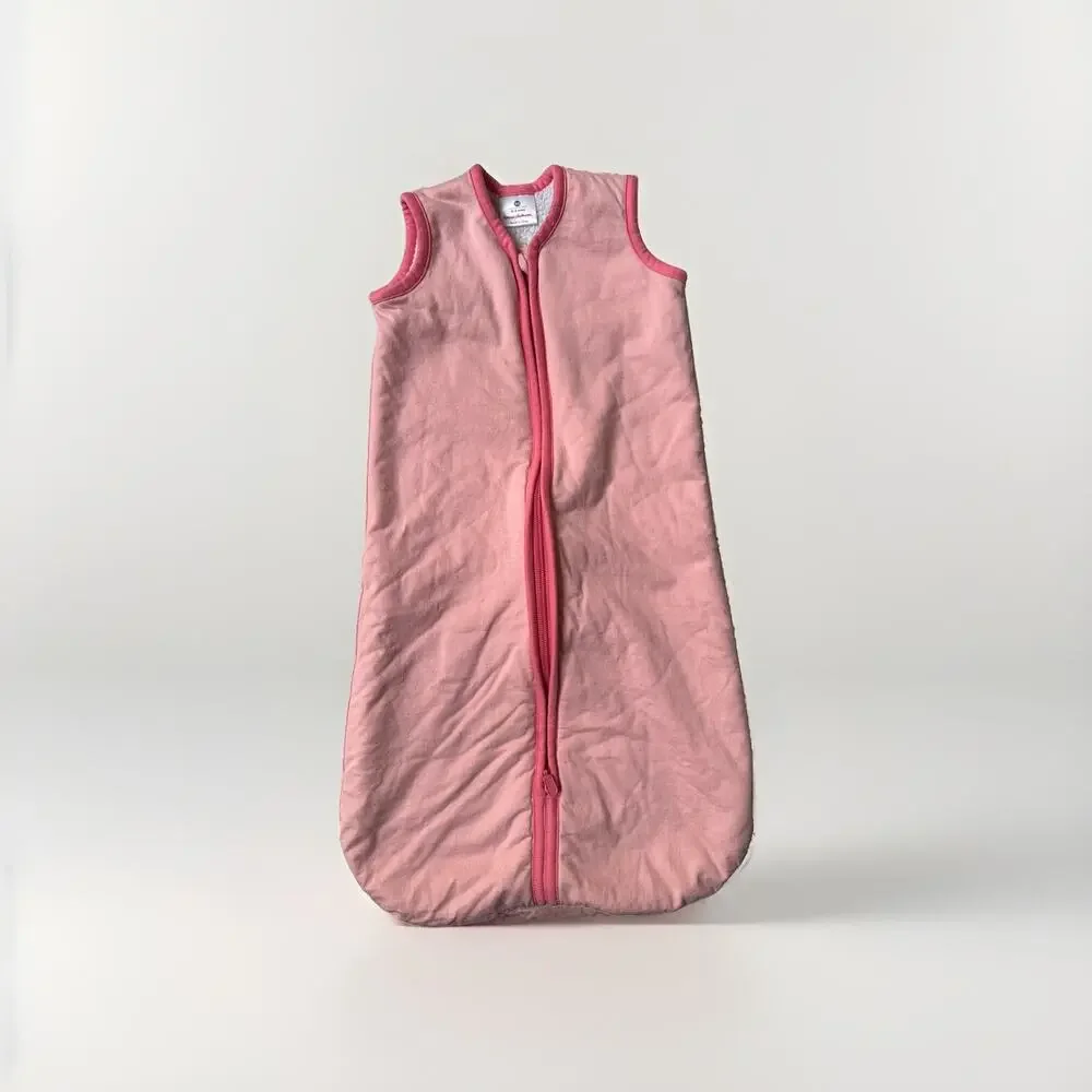 Hanna Andersson Pink Quilted Sleep Sack Sherpa Lining Size 0-3 Months